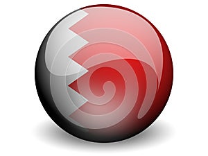 Round Flag of Bahrain