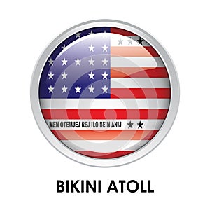 Round flag of Bikini Atoll