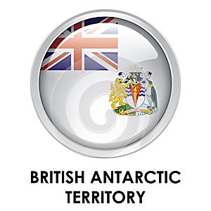 Round flag of British Antarctic Territory