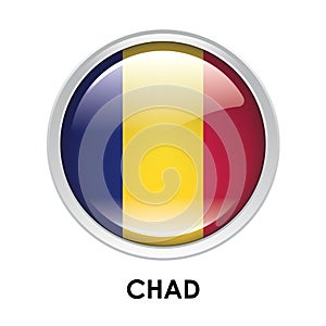 Round flag of Chad