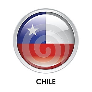Round flag of Chile