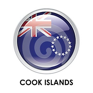 Round flag of Cook Islands