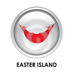 Round flag of Easter Island