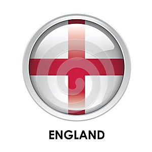 Round flag of England