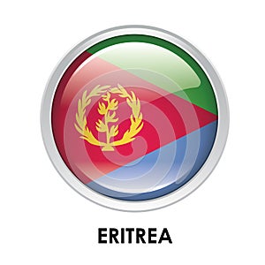 Round flag of Eritrea