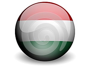 Round Flag of Hungary