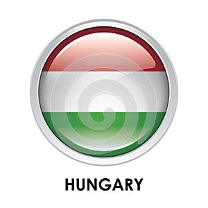 Round flag of Hungary
