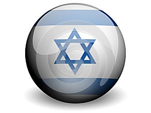 Round Flag of Israel