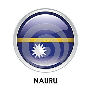 Round flag of Nauru