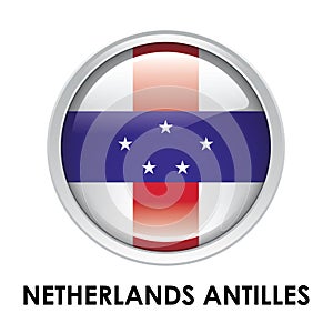 Round flag of Netherlands Antilles