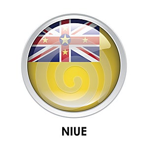 Round flag of Niue