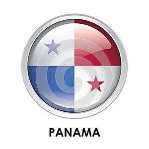 Round flag of Panama