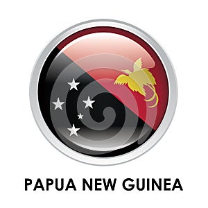 Round flag of Papua New Guinea