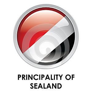 Round flag of Principality Of Sealand