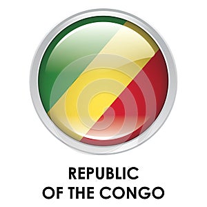 Round flag of Republic of the Congo