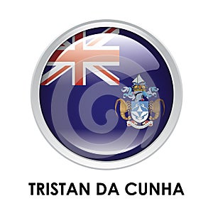 Round flag of Tristan Da Cunha