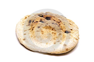 Round flat dough cakes bread