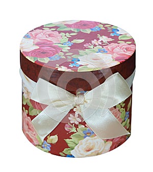Round Floral Gift Box