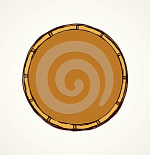 Round frame. Vector drawing