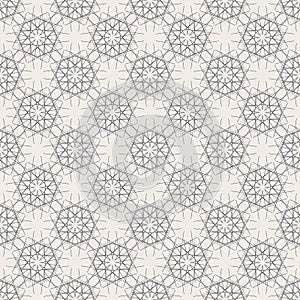 Round Geometric Linear Seamless Pattern