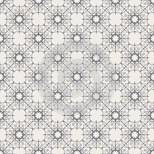 Round Geometric Linear Seamless Pattern