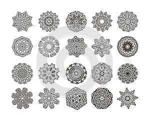 Round geometric ornament