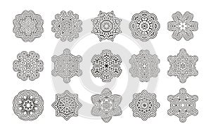 Round geometric ornament