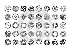 Round geometric ornament