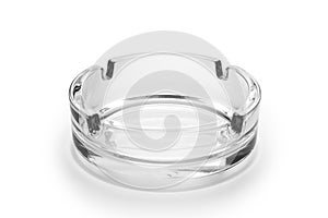 round glass ashtray