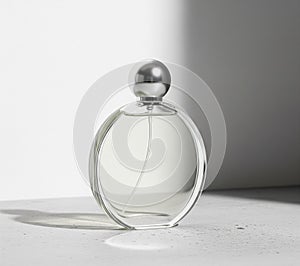 perfume bottle white background
