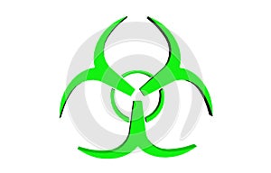 Round green bio hazard