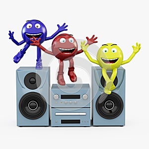 Round-head colored guys