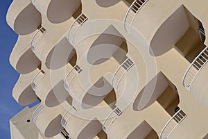 Round hotel balconies