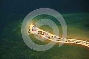 Round island lighthouse mackinac island michigan u
