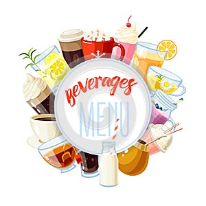 Round label with non-alcoholic beverages photo