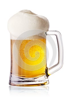 Round light beer mug