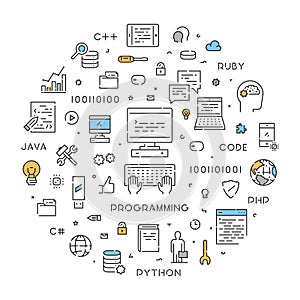 Round line concept for programming