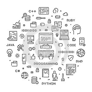 Round line concept for programming