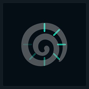 Round loader UI element template