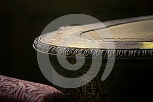 Round Marble Table in Vorontsov Palace in Crimea