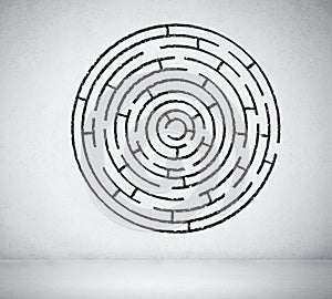 Round maze