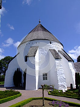 Round medieval church