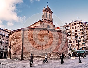 Round medieval church