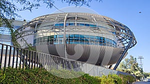 round modern building, urbanization architecture, city Beersheva Israel