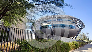 round modern building, urbanization architecture, city Beersheva Israel