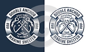 Round nautical logo