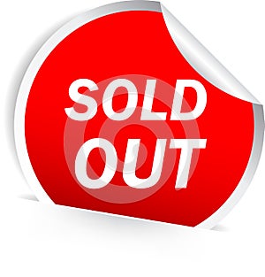 Sold Out sticker