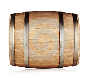 Round oak barrel