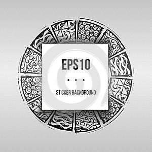 Round Patterned Mayar Background