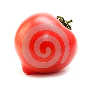 Round Pink tomato with a nose